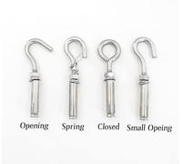 Viti ad espansione, 1 PZ, Viti Autofilettanti, Gancio di Espansione Aperto Bullone di Ancoraggio for Muro di Cemento in Acciaio Inossidabile 304 Tazza Chiusa Ganci a Molla Manica(Opening M6)