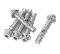Viti ad espansione in acciaio inossidabile, 2 pezzi M6/8/10/12 Acciaio 304 Testa esagonale a esagono incassato Vite incorporata Implosione Bullone di ancoraggio for calcestruzzo(M6*40mm)