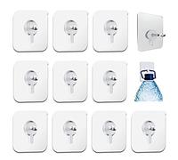 Viti adesive, 10 pezzi Ganci per quadri autoadesivi, Ganci magici, Ganci adesivi Immagini trasparenti, Ganci per quadri autoadesivi trasparenti per quadri, poster, foto, quadri decorativi (6 x 6 cm)