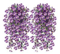 Viti Artificiali Per Esterni - 2 Pezzi Di Foglie Realistiche Per Viti E Artigianato | Realistica Trama Del Fogliame Forniture Per Birdwatching Nel Cortile Per Matrimoni Patio Portico Porta Muro Cortil