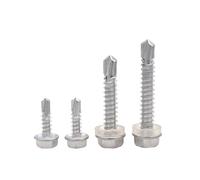 Viti autofilettanti a testa esagonale M4.2 M4.8 M5.5 M6.3 con filettatura autofilettante con collare 50/200 pezzi(ST5.5x45-50Pcs)