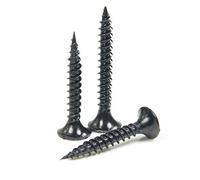 Viti autofilettanti a testa piatta, chiodi a piastra nera-M3.5 * 25 [600 pezzi]