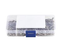 Viti autofilettanti a testa piatta con attacco a croce M2 800 pezzi Fissaggio per la lavorazione del legno con scatola per la riparazione di elettrodomestici per ufficio domestico