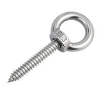 Viti autofilettanti con anello di sospensione in acciaio inossidabile M5M6M8 304 con ganci ad anello tondo Bullone for legno autoperforante tipo anello a occhio di pecora(M5X40-5pcs)