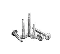 Viti autofilettanti, Confezione da 50 viti for lamiera a testa bombata M4.2-M4.8 13-50 mm in acciaio inossidabile 410 autofilettanti(45mm,M4.8)