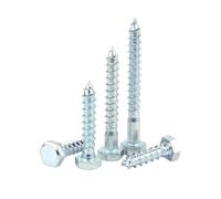 Viti autofilettanti for legno a testa esagonale M6 M8 M10 M12 Bulloni di serraggio in acciaio al carbonio zincato Lunghezza 20~150 m(M10x120mm-1pcs)