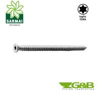 Viti autofilettanti GETO INFISSO per muratura testa piana svasata TORX 100 Pezzi