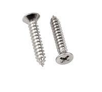 Viti autofilettanti in acciaio inossidabile 316, viti a testa svasata con impronta a croce, viti lunghe, viti per legno a testa piatta-M4 * 50