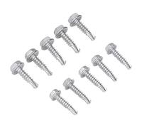 Viti Autofilettanti per Metallo, 100 Viti Metalliche Esagonali in Acciaio Inossidabile 401 Viti Autofilettanti Autoperforanti per Metallo Viti Autofilettanti per Lamiera 4.2x19mm