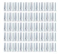 Viti autofilettanti seghettate in metallo con kit di bulloni di fissaggio per tubi di espansione per fissaggio sicuro a parete e tubi (50 pezzi M8)