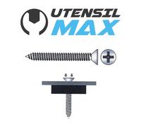 VITI AUTOFILETTANTI TESTA PIANA SVASATA "TPS" CROCE ZINCATE - Ø 3,9-4,2-4,8-5,5