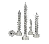 Viti autofilettanti, Vite autofilettante a testa cilindrica con esagono incassato M2 M2.6 M3 M3.5 M4 M5 M6 in nichel nero, confezione da diverse misure(M2.6X14mm(50PCS))