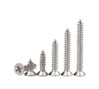Viti autofilettanti, Viti autofilettanti a testa piatta con intaglio a croce in acciaio inossidabile 304 M3 M3,5 5-60 mm confezione di diverse misure(M3x22mm 30pcs)
