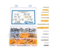 Viti autoforanti per cartongesso, viti di ancoraggio autofilettanti, 210 pezzi, ancoraggi per cartongesso, viti di trasferimento rapido, strumento manuale ad alte prestazioni per scaffali