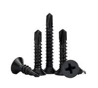 Viti Autoperforanti A Testa Cilindrica Phillips In Acciaio Inossidabile Nero 410 M3.5 M3.9 M4-M5.5 for Legno E Lamiera(M5.5x50 mm(20pcs))