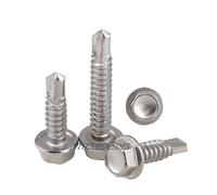 VITI AUTOPERFORANTI D. 6,3mm AUTOFORANTI TESTA ESAGONALE RONDELLA UNI 8117 ZINC