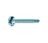 500x Vite Autoperforante Drillex&Reg; Mustad Zincata Bianca Tc Ph E-100 3,9X32