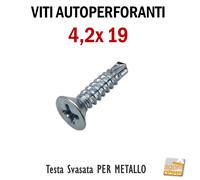 Viti autoperforanti testa svasata per metallo PH2 zinc vite autoforante 100mm