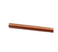 Viti bulloni, 1 pz barre filettate in rame barre prigionieri perni filettati completi vite in rame barra filettata M4 M5 M6 M8 M10 M12 barra filettata in rame(M12 1pcs,80mm)