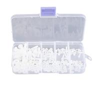 Viti Bulloni Dadi Rondelle Kit, 150 pezzi M2 M2,5 M3 M4 M5 Viti in Nylon Bulloni Dadi Rondelle Assortimento Kit di Fissaggio con Scatola