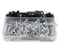 Viti Carenatura Bulloni Per Kawasaki Z750 Z800 Per YAMAHA MT03 MT07 MT09 MT10 R1 R3 R125 Kit Bulloni Carenatura Completa Viti Carrozzeria Dado(Silve)