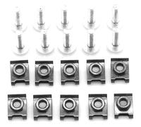 Viti Carenatura Bulloni Per YAMAHA XJ900R FZ400 R FJ600 FZ600 RD500 SRX600 FZ750 Viti Carrozzeria Clip Fissaggio Carenatura Moto Kit Bulloni Dado Molla(Silve)