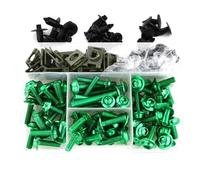 Viti Carrozzeria Moto Kit Di Fissaggio Per Carenatura Moto Per KAWASAKI Per Ninja 300 400 650 1000 250R 650R ER-6F ER-6N, Bulloni Per Parabrezza Carenatura Bulloni Dadi(Verde)