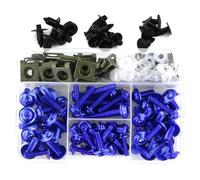 Viti Carrozzeria Moto Kit Di Fissaggio Per Carenatura Moto Per KAWASAKI Per Ninja 300 400 650 1000 250R 650R ER-6F ER-6N, Bulloni Per Parabrezza Carenatura Bulloni Dadi(Blu)