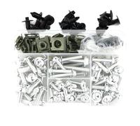 Viti Carrozzeria Moto Kit Di Fissaggio Per Carenatura Moto Per KAWASAKI Per Ninja 300 400 650 1000 250R 650R ER-6F ER-6N, Bulloni Per Parabrezza Carenatura Bulloni Dadi(Argento)