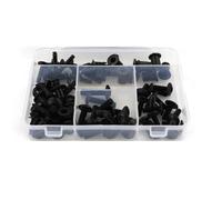 Viti Carrozzeria Moto Kit Di Fissaggio Per Carenatura Moto Per Kawasaki Per Ninja1000 Per Z1000 S SX 2011-2019, Viti, Bulloni E Dadi Per Parabrezza Carenatura Bulloni Dadi(Nero)