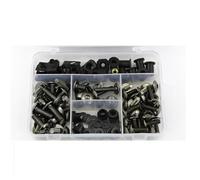 Viti Carrozzeria Moto Kit Di Viti, Bulloni E Dadi Per Carenatura Moto Per Kawasaki ZZR1100 ZZR 1100 1993-2001, Clip Di Fissaggio Parabrezza Carenatura Bulloni Dadi(Titanio)