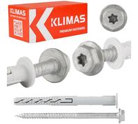 Viti con filettatura per legno Torx, tassello a espansione con colletto a 4 vie 10 x 260