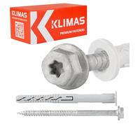 Viti con filettatura per legno Torx, tassello a espansione con colletto a 4 vie 12 x 160