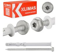 Viti con filettatura per legno Torx, tassello a espansione con colletto a 4 vie 12 x 200