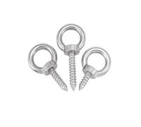 Viti con occhielli in acciaio inox 304, anello di sollevamento in acciaio inox 304 gancio a vite autofilettante anello di pecora autoperforante per vite da legno audio M4 a M12 confezione