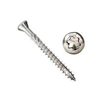 Viti Da Ponte In Acciaio Inossidabile 5x50/5x60, Attacco Torx T25, Grado 304 for Progetti In Legno E Esterni(60mm 50PCS)