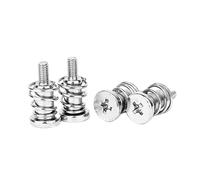 Viti della ventola del PC, viti del radiatore, PC Fan, Graphics Card, Mainboard Screws with Springs, Silver, M2 M2.5 M3, Pack of 30pcs(M2.5 x 7.5)
