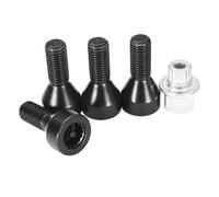 viti delle ruote Compatibile con BMW Serie 1 3 5 6 set di 5 bulloni e dadi antifurto per cerchi in lega M12X1,5 accessori per auto OE 36136786419