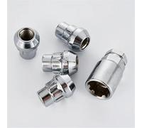 viti delle ruote Compatibile Con Dodge Per Challenger 2008-2024 Filettatura Estremità Chiusa Rigonfiamento 1,65" Lunghi Dadi Di Bloccaggio Ruota Con Doppia Chiave Esagonale