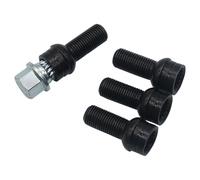 viti delle ruote Compatibile con Golf per Jetta per Passat 5 pezzi bulloni e chiave per cerchi in acciaio per auto M14 x 1,5 x 27,5, set di dadi antifurto per auto, OE 8D0601139F