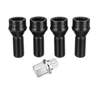 viti delle ruote Compatibile con MINI per R50 X3 X6 4 pezzi M14x1,25 M12x1,5 Bulloni bloccaggio ruota Bulloni in acciaio Dado Chiave Elementi fissaggio in lega OE 36136776076