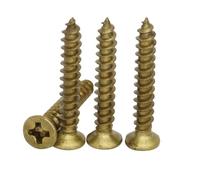 Viti di acciaio inossidabile, Viti autofilettanti a testa svasata Phillips M3 6-20 mm M5 16-40 in ottone DIN7982 Confezione da 295(60Pcs Brass M3x6)