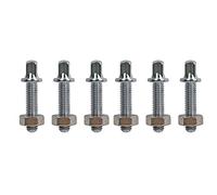 Viti di accordatura LP Latin Percussion per congas e bonghi compatti, per LP825, LP826, LP828, cromo, 6 pezzi - LP825T