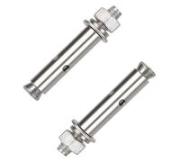 Viti di ancoraggio 2 pezzi di bulloni di espansione in acciaio inossidabile 304, M16 × 80 mm-M16 × 120 mm, ancoraggi di fissaggio for impieghi gravosi utilizzati in calcestruzzo e muratura(M16x100mm)