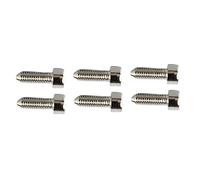 Viti di Bloccaggio delle Corde, 6 Pezzi Vite a Ponte Tremolo a Testa Esagonale Punta Affusolata in Acciaio Inossidabile per Strumento Musicale (Argento)