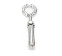 Viti di espansione, gancio a tazza aperto Bullone di espansione 10 pezzi in acciaio inox M6/8/10/12 Gancio di espansione Vite Anello di sollevamento Anello di sollevamento Coperchio a foro di
