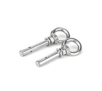 Viti di espansione, vite di espansione con gancio aperto in acciaio inox 304, vite di espansione con occhiello di sollevamento M6 M8 M10 M12 M14 M16 M20(M6 x 100 2 pezzi)