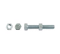 Viti di ferro a testa esagonale con dado 5x40 mm 60 pz Zincato
