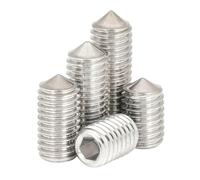 Viti di fissaggio a punta conica, M3 M4 M5 M6 M8 M10 M12 M16 304 in acciaio inossidabile con esagono incassato, vite a, bullone estremità(M12x12mm(8PCS))