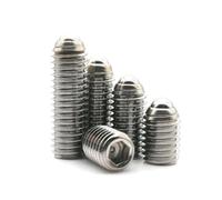 Viti di fissaggio a punta sferica, 10 pezzi A2-70 acciaio inossidabile 304 esagono incassato molla sfera stantuffo vite di fissaggio dimensioni multiple(10pcs M6x16mm)